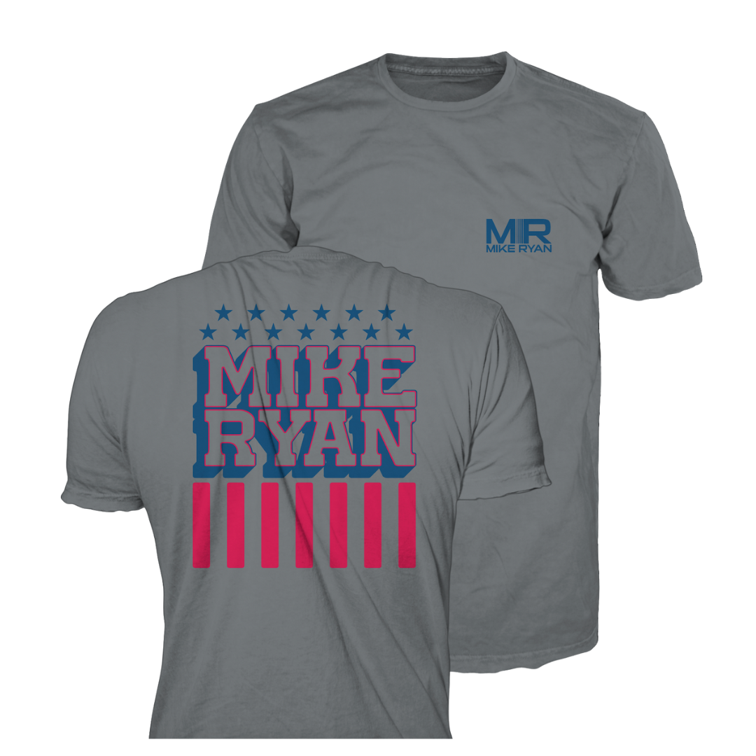 Mike Ryan Grey Flag Tee