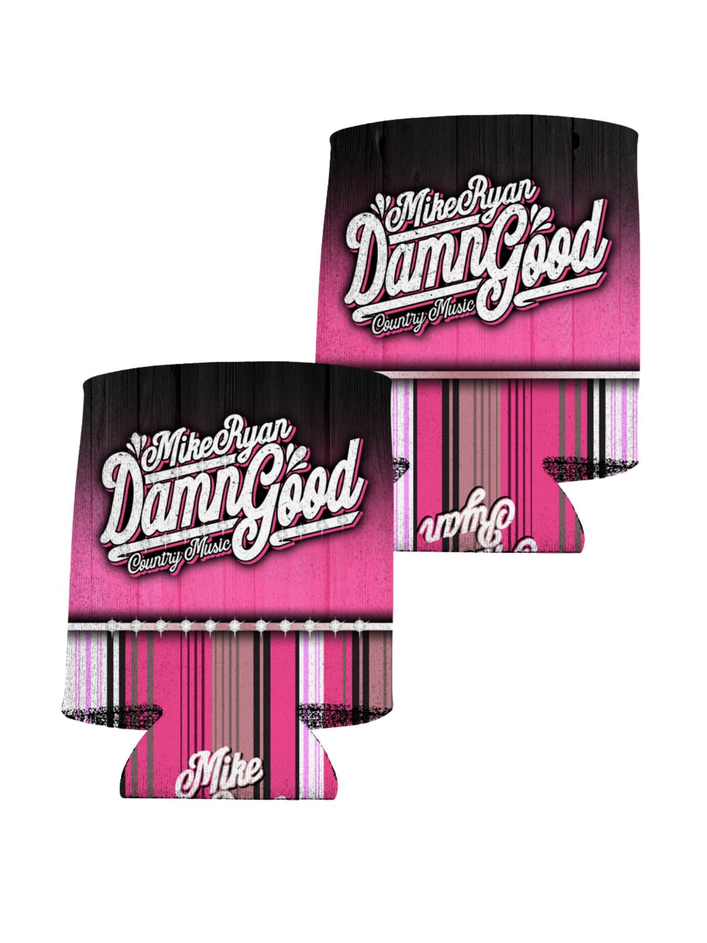 Mike Ryan Tan Pink Can Cooler