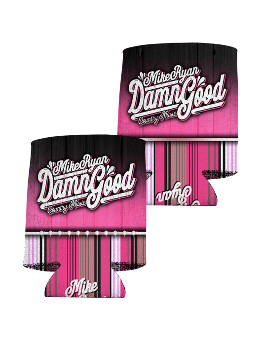 Mike Ryan Tan Pink Can Cooler